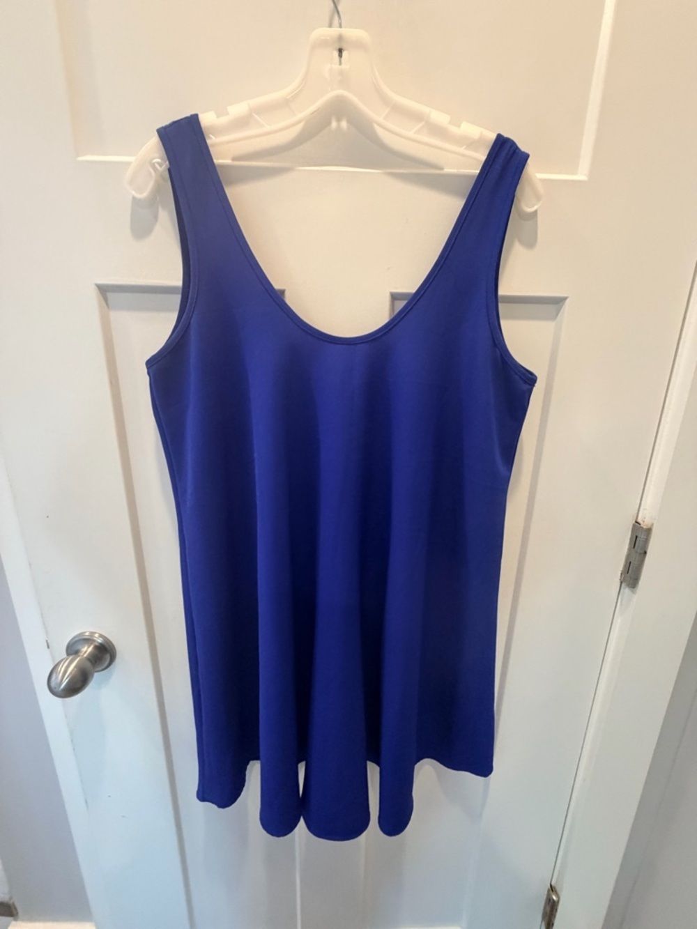 Soprano Blue Tank Top Womens Flowy Sleeveless Casual Lightweight Dress Tunic med
